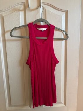 🌸Trina Turk: Ribbed Hot Pink Tank Top